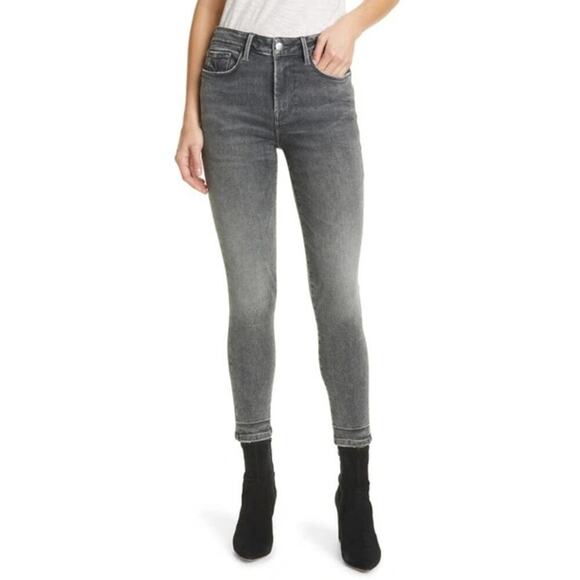 Frame Le One Skinny Crop Jeans Hughes Size 1 - Picture 1 of 7